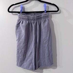 Women's Purple Sweatpant Shorts